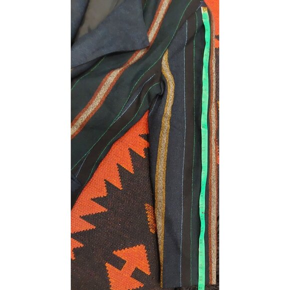 Vintage Dorothy Schoelen Striped Blazer Womens Size 8 Double-Breasted Wool Blend - Picture 6 of 9